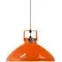 Small Pendant Light Adjustable - Orange, Aluminum