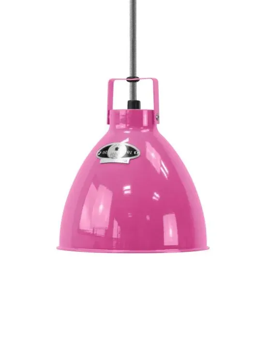 Small Pendant Light Adjustable - Pink, Aluminium