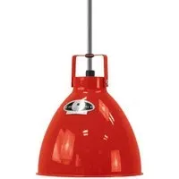 Small Pendant Light Adjustable - Red, Aluminium