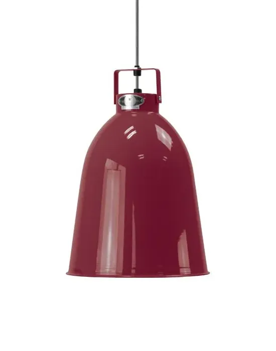 Small Pendant Light - Burgundy, Aluminium