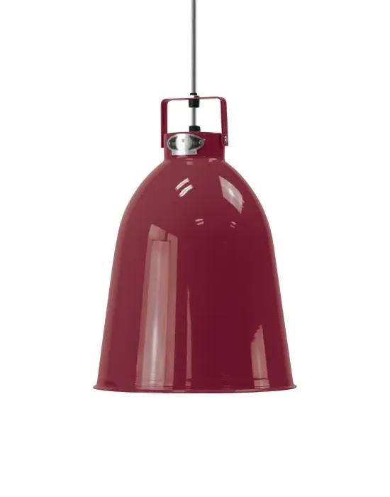 Small Pendant Light - Burgundy, Aluminium