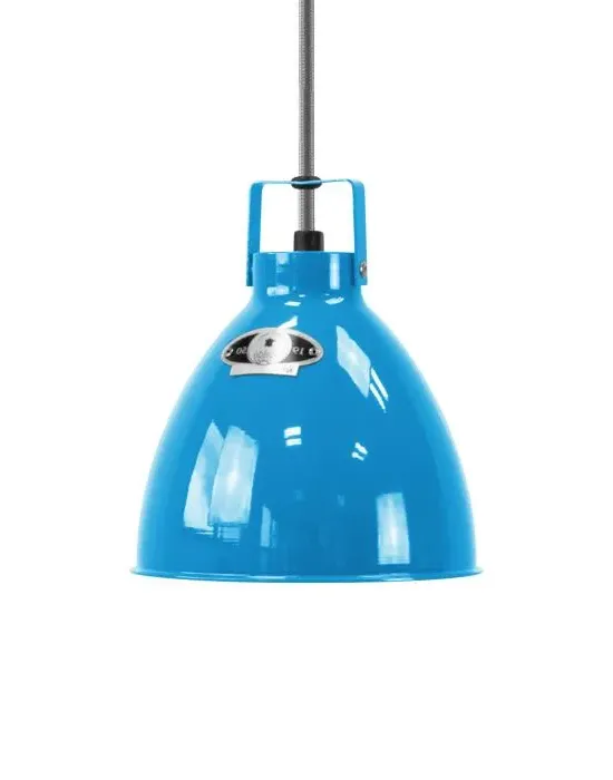 Small Pendant Light with Adjustable Shade - Blue