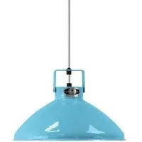 Small Pendant Light with Adjustable Shade - Blue