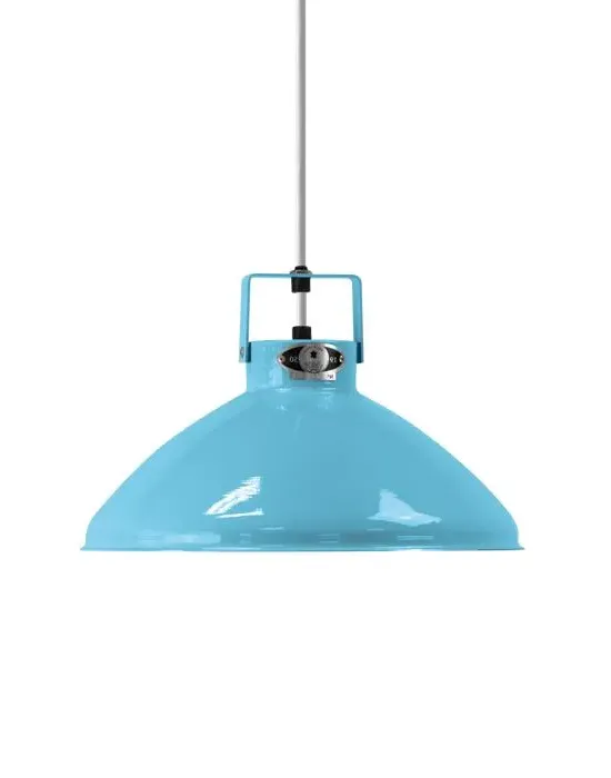 Small Pendant Light with Adjustable Shade - Blue