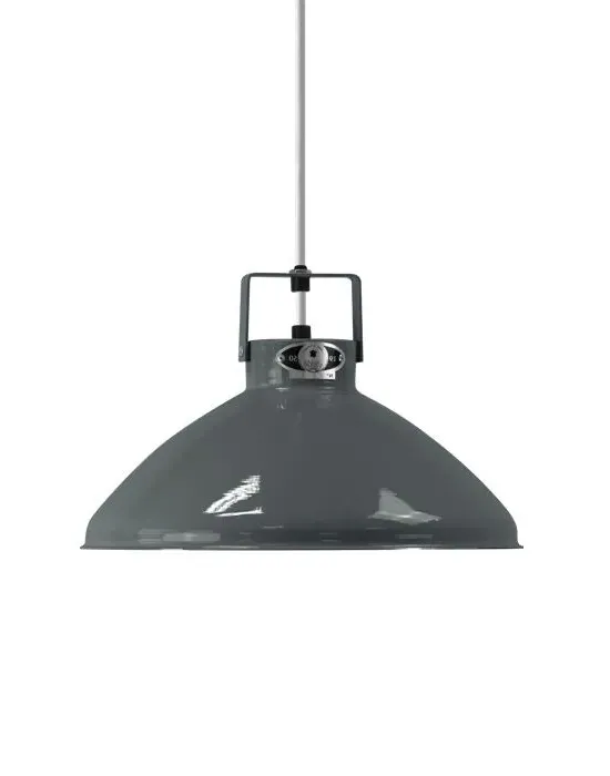 Small Pendant Light with Adjustable Shade - Grey