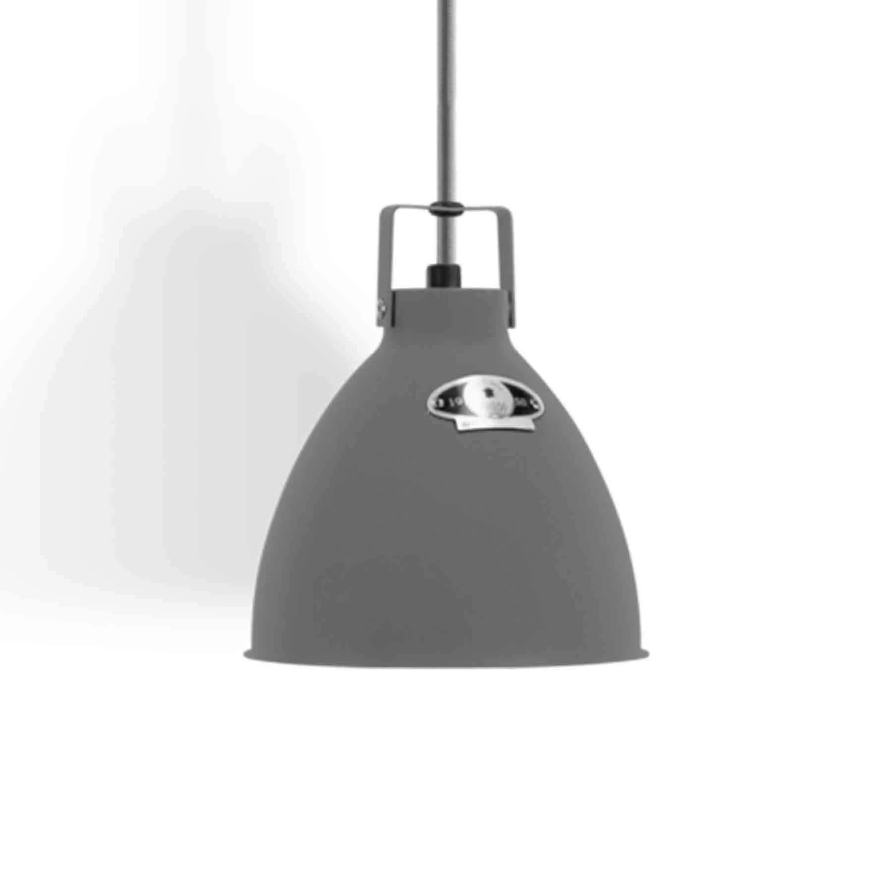 Small Pendant Light with Adjustable Shade - Grey
