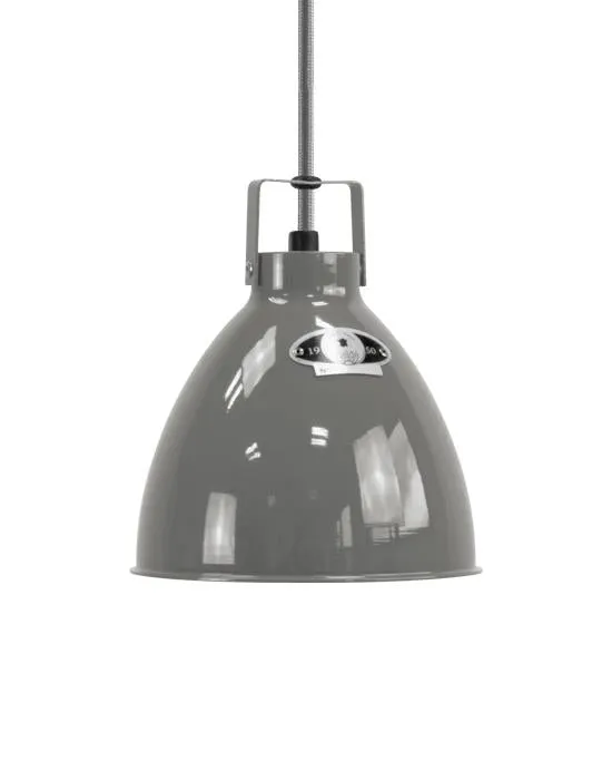 Small Pendant Light with Adjustable Shade - Grey