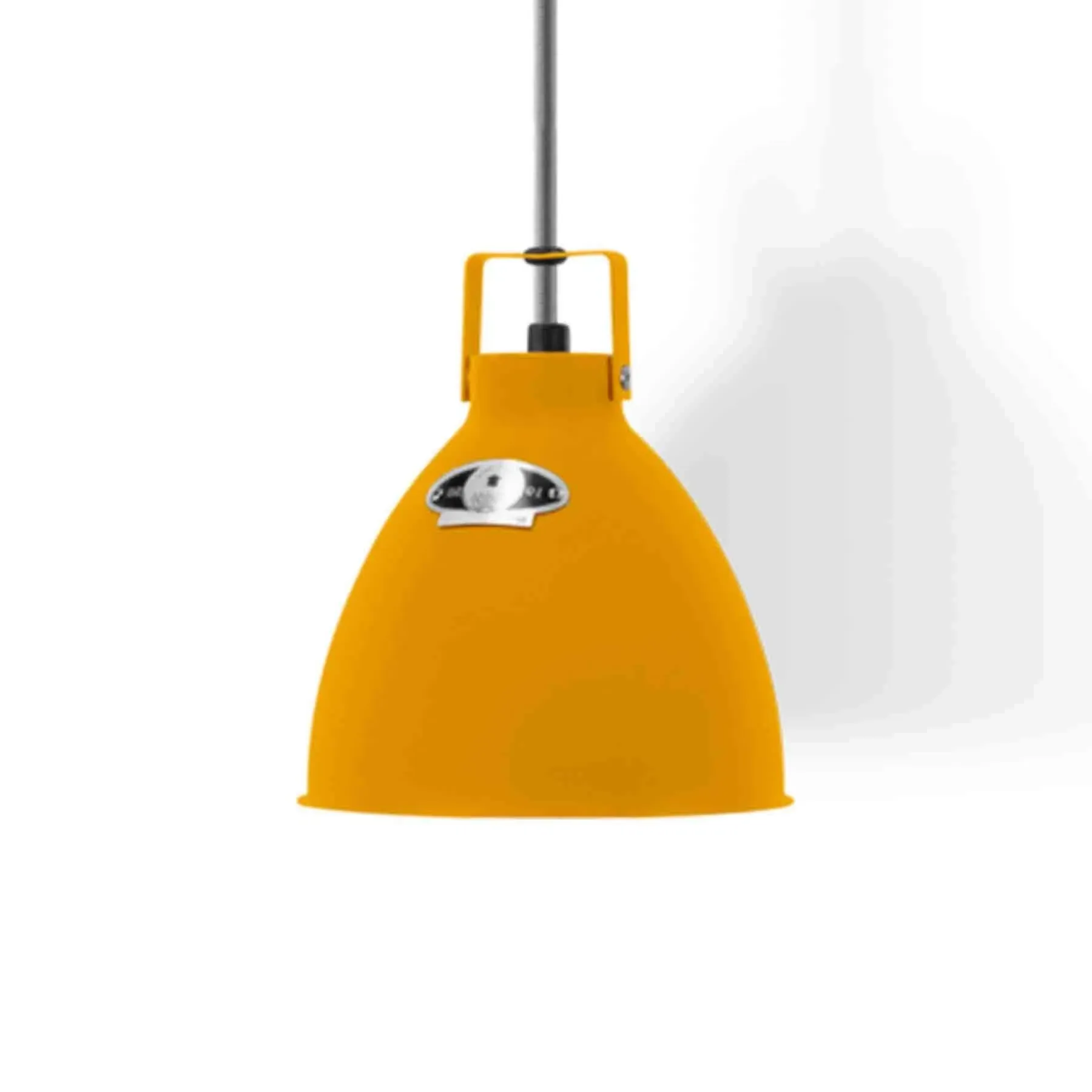 Small Pendant Light with Adjustable Shade - Mustard