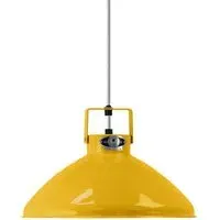 Small Pendant Light with Adjustable Shade - Mustard