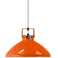 Small Pendant Light with Adjustable Shade - Orange