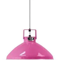 Small Pendant Light with Adjustable Shade - Pink