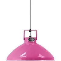 Small Pendant Light with Adjustable Shade - Pink