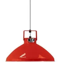 Small Pendant Light with Adjustable Shade - Red