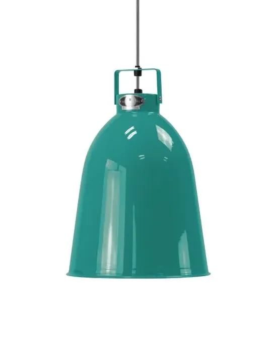 Small Pendant Light with Dimmer - Blue, Aluminium