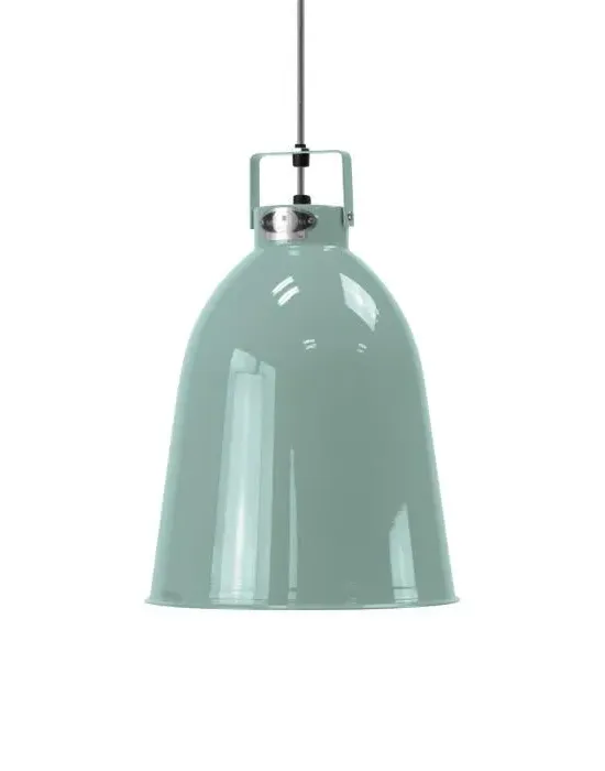 Small Pendant Light with Dimmer - Green, Aluminium