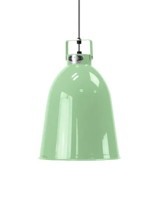 Small Pendant Light with Dimmer - Green, Aluminium