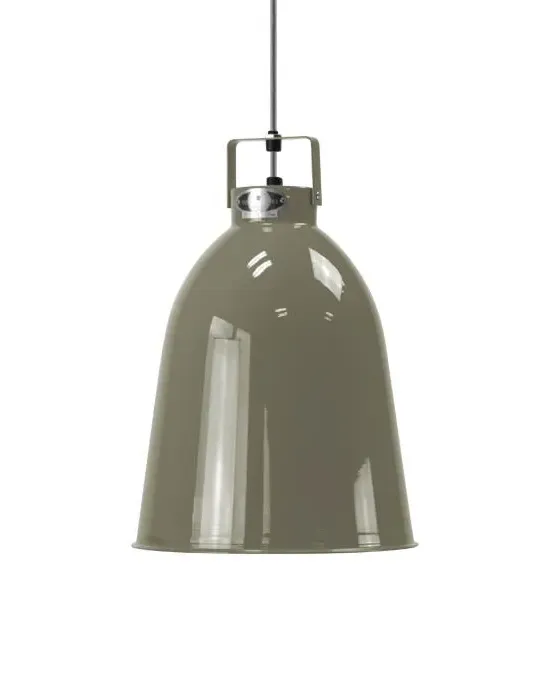 Small Pendant Light with Dimmer - Khaki, Aluminium