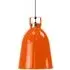 Small Pendant Light with Dimmer - Orange, Aluminium