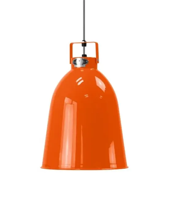 Small Pendant Light with Dimmer - Orange, Aluminium image
