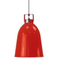 Small Pendant Light with Dimmer - Red, Aluminium