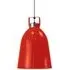 Small Pendant Light with Dimmer - Red, Aluminium