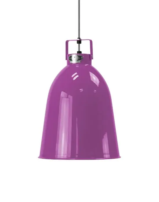 Small Pendant Light with Dimmer - Violet, Aluminium