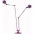 Twin Arm Floor Lamp with Adjustable Arms - Violet