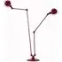 Twin Floor Lamp - Burgundy, Matt Steel