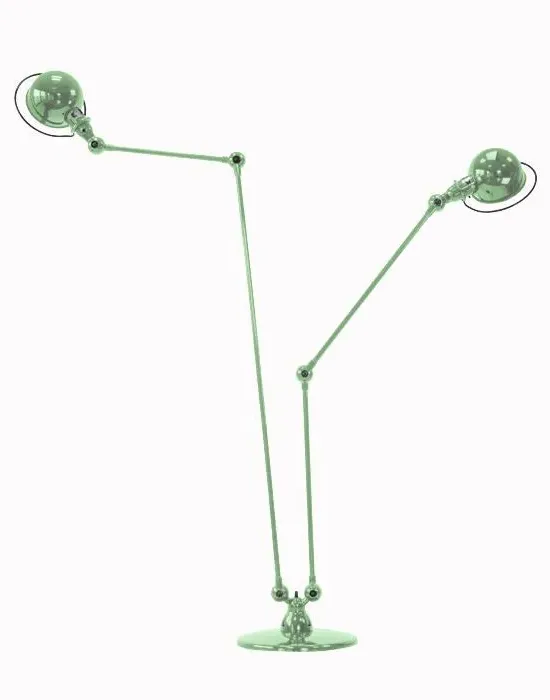 Twin Floor Lamp - Water Green, Aluminium
