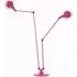 Twin Head Floor Lamp with Ball Connectors - Pink