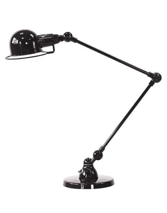 Two Arm Desk Lamp Adjustable - Black, Metal image
