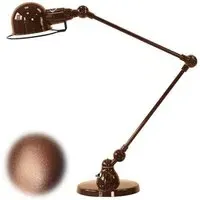 Two Arm Desk Lamp Adjustable - Copper, Metal