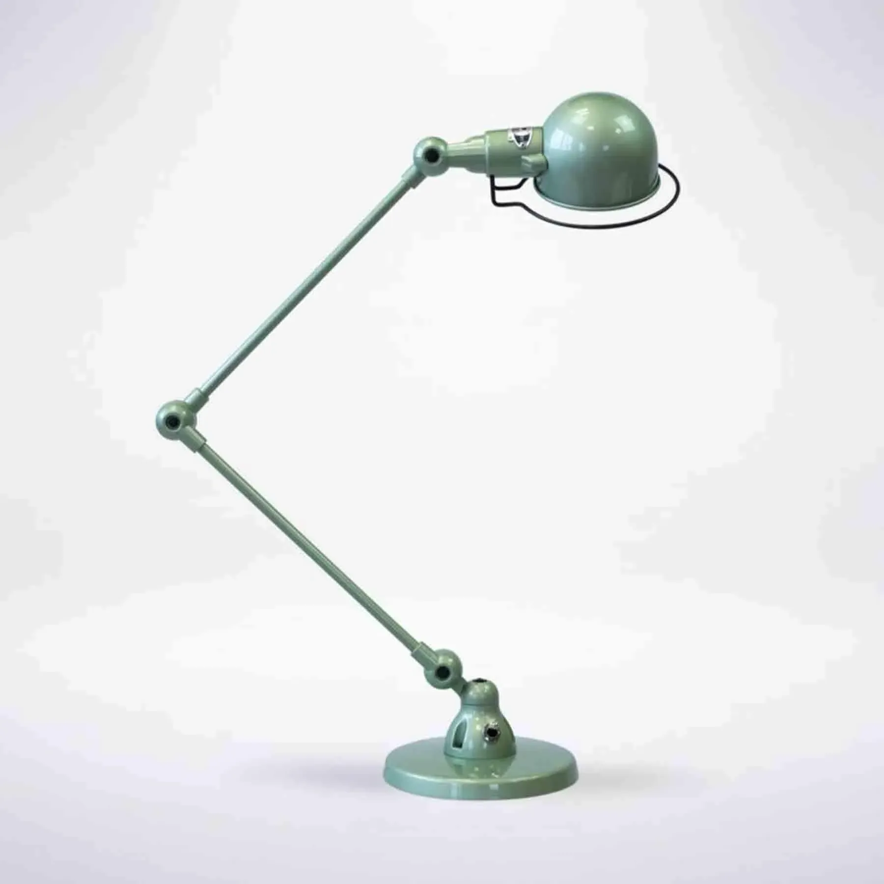 Two Arm Desk Lamp Adjustable - Granite Grey, Metal
