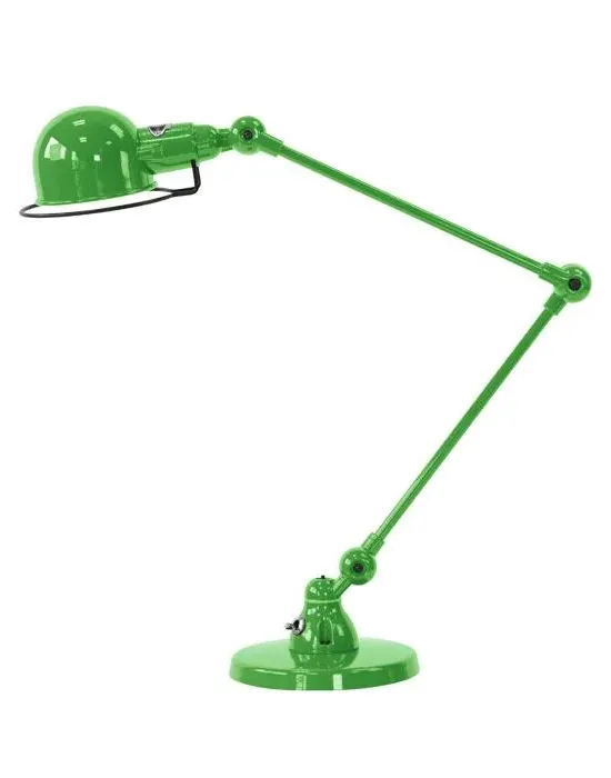 Two Arm Desk Lamp Adjustable - Green, Metal