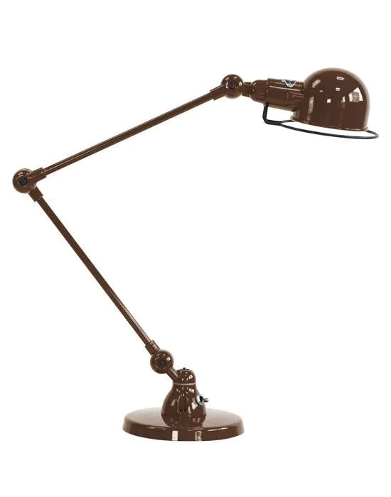 Two Arm Desk Lamp - Chocolate, Aluminium image