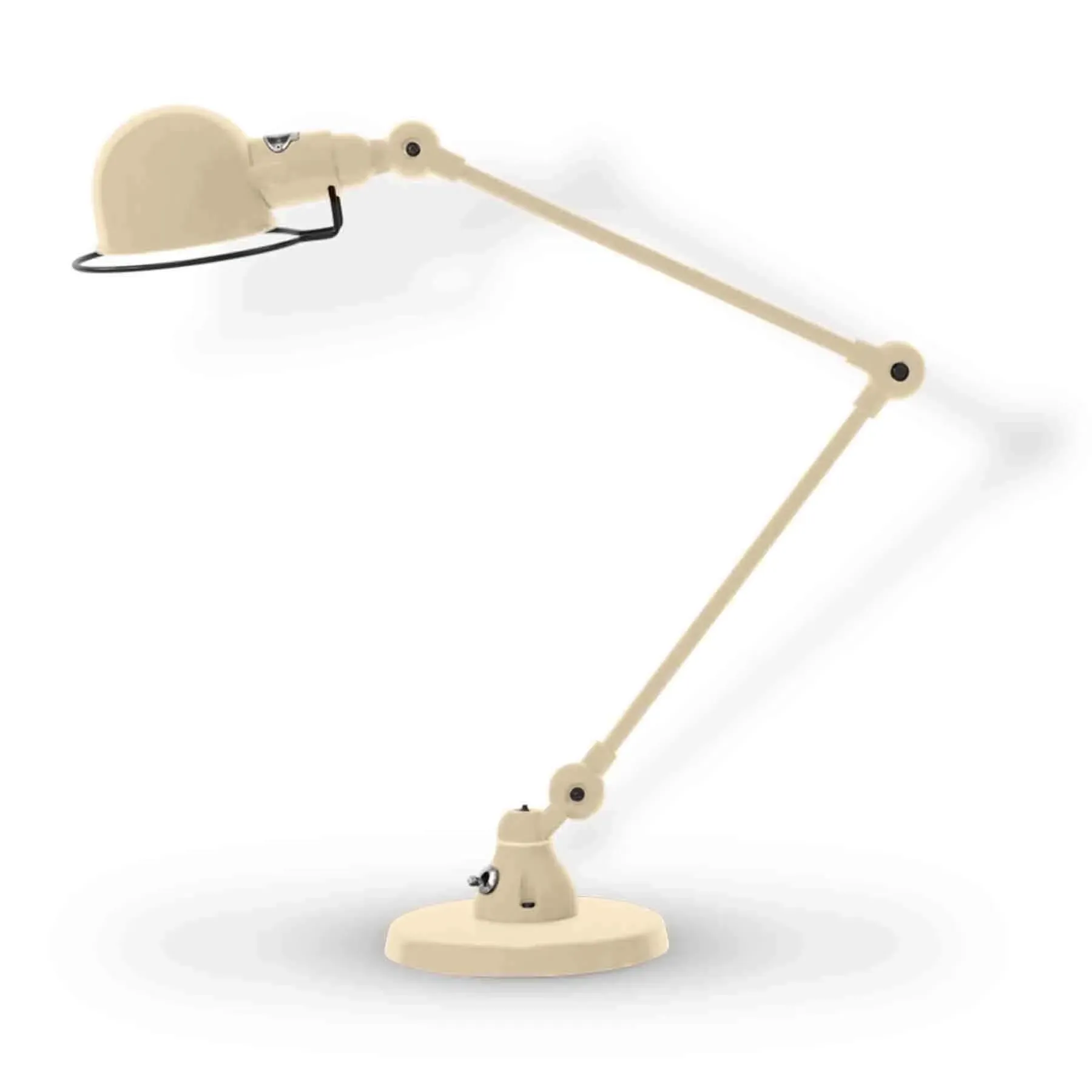 Two Arm Desk Lamp - Ivory, Aluminium