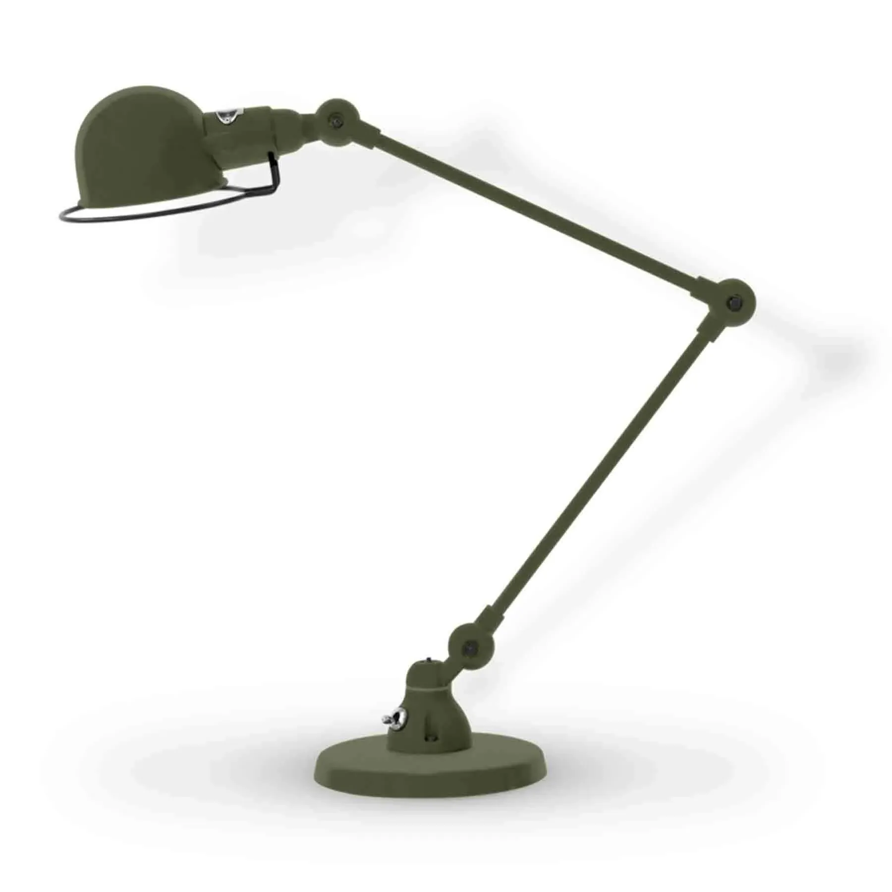 Two Arm Desk Lamp - Olive, Steel