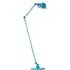 Two Arm Floor Lamp with Adjustable Head - Blue