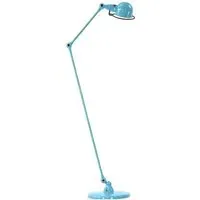 Two Arm Floor Lamp with Adjustable Head - Blue