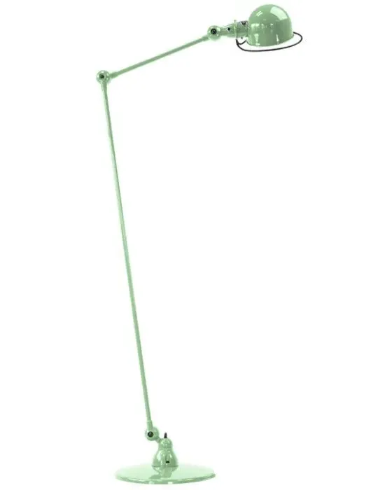 Two Arm Floor Lamp with Adjustable Head - Green