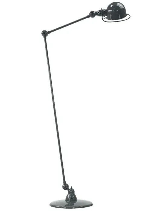 Two Arm Floor Lamp with Adjustable Head - Grey