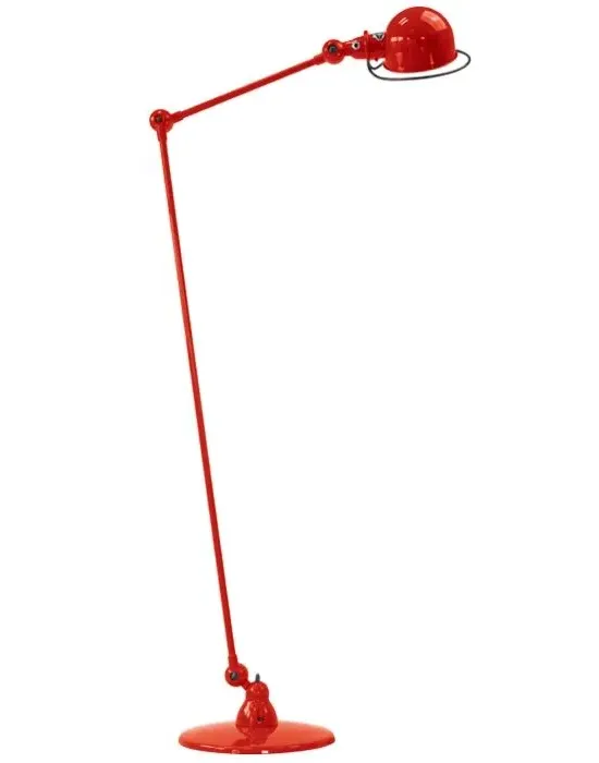 Two Arm Floor Lamp with Adjustable Head - Red