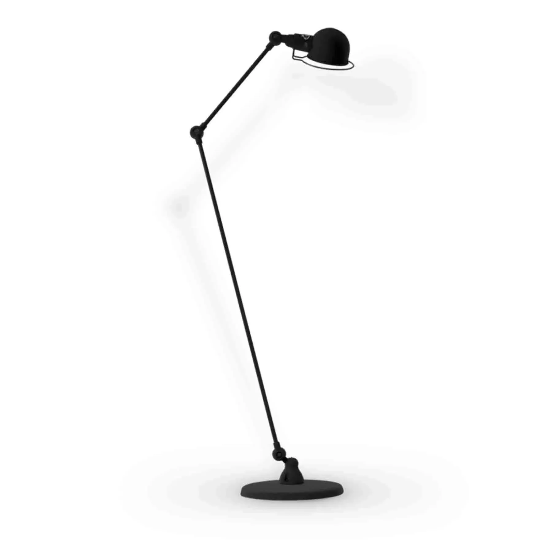 Two Arm Floor Lamp with Adjusters - Black, Steel