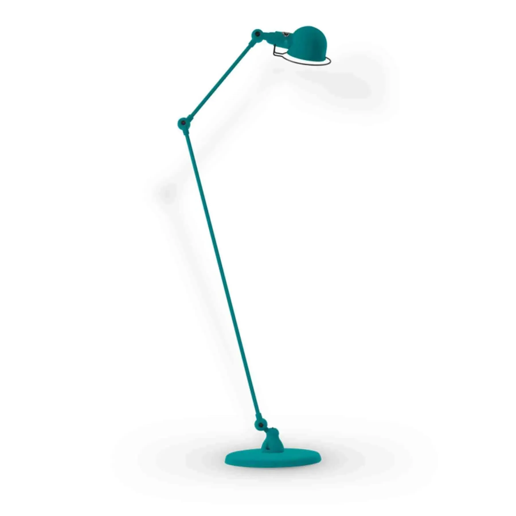 Two Arm Floor Lamp with Adjusters - Blue, Steel