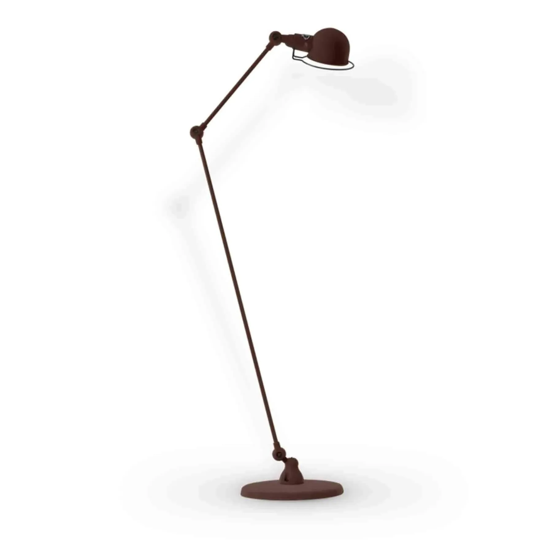 Two Arm Floor Lamp with Adjusters - Chocolate