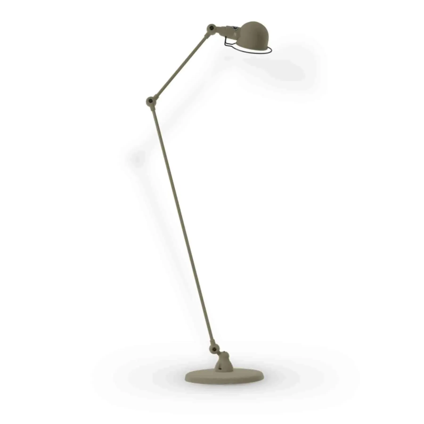 Two Arm Floor Lamp with Adjusters - Khaki, Steel