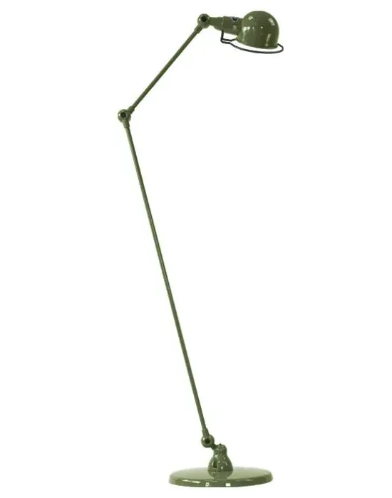 Two Arm Floor Lamp with Adjusters - Olive, Steel