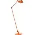 Two Arm Floor Lamp with Adjusters - Orange, Metal