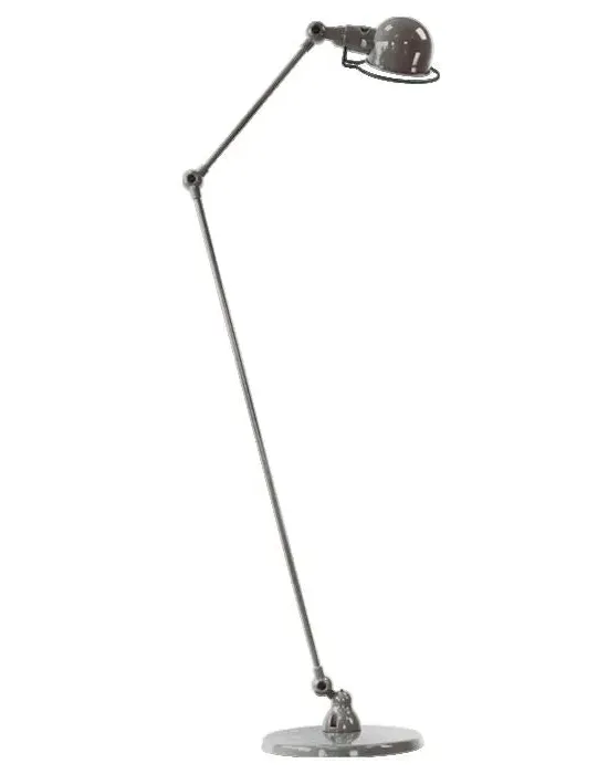 Two Arm Floor Lamp with Adjusters - Steel