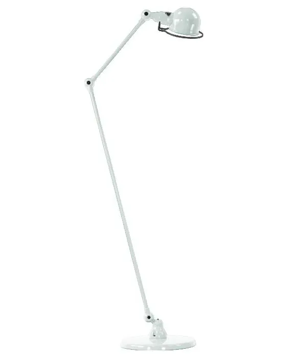 Two Arm Floor Lamp with Adjusters - White, Steel
